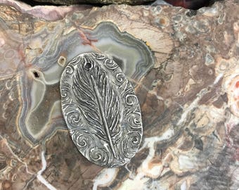 Andrew Thornton Feather Coin/Pendant (FINE SILVER)