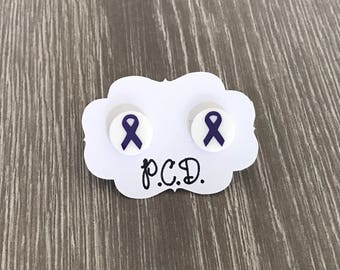 Ribbon Earrings | Awareness Ribbons | Pride Ribbons