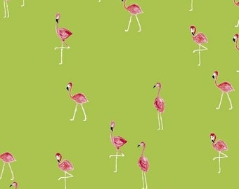 Flamingos - Flamingo Lime - Iza Pearl Design - Windham (42278-4)