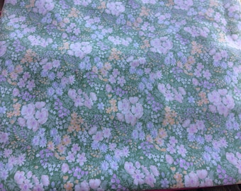 Vintage Green Ditsy Floral Duvet Cover, Vintage St Michael Duvet Cover,Vintage Fabric,Single Duvet