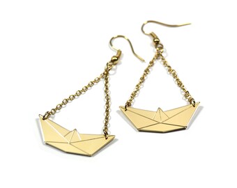Boucles d'oreilles "Bateau"