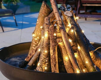 5m Battery Operated Outdoor Garden Copper Fairy String Lights - Patio Decking Pergola Flowerbed Path Border Party Flexible Decoration