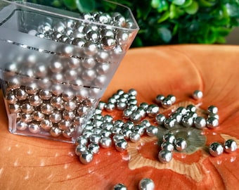 Silver Dragees 4mm - 2OZ 4mm Silver Dragees by CK Products Cake Candy Cookie Cake Pop Decorations