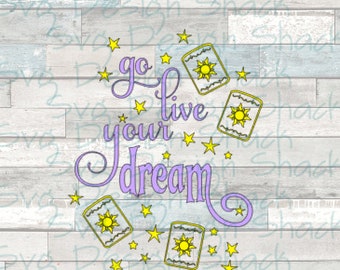 Go Live Your Dream SVG, DXF, EPS, Studio 3, Png