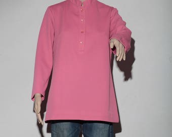 Pink 60's long sleeve top