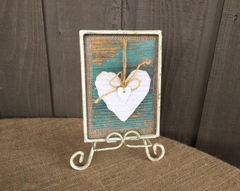 Vintage distressed metal frame/ metal frame/ distressed frame/ open frame/ metal decor/ frame/ wedding frame/ metal decor/rustic metal frame