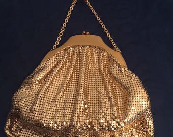 Whiting & Davis Gold Mesh Purse