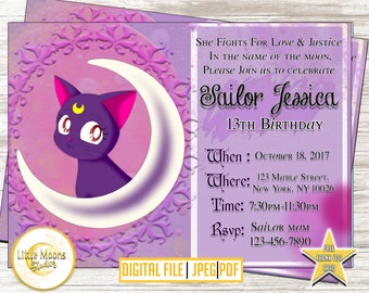 Sailor Moon Birthday Invitations 10