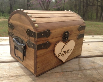 Rustic Wedding Chest - Love Letter Chest - Love Notes Chest - Rustic Wedding - Wishing Tree - Wishing Well Chest - Keepsake Box - Love Box
