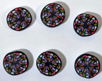 Polymer Clay Beads - Set of Six