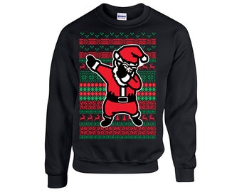 Dabbing santa ugly christmas Sweater , Xmas Sweater, Christmas party, Holiday gift