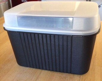 Vintage Tupperware Storzalots Multikeeper - Black