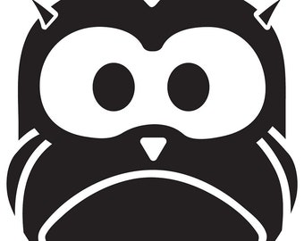 Woodland Owl Vinyl Wall Decal size XX-LARGE