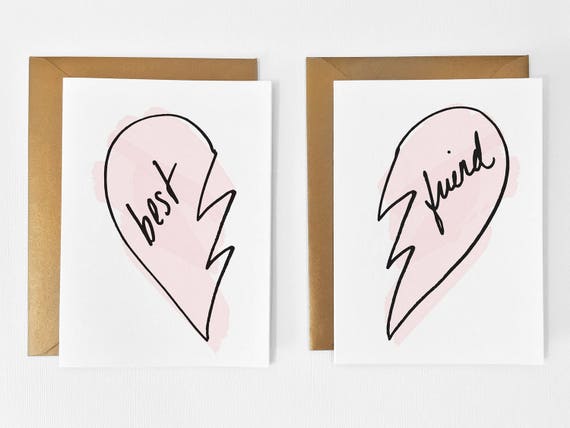 Best Friend Cards // BFF Card // Best Friend Card Set // Best