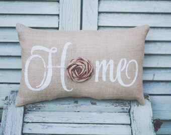 Home Decorative Pillow Decor Pillow Home Pillow Burlap pillow fabric pillow farmhouse style 15x10 accent pillow