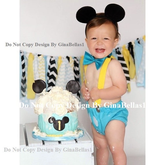 mickey mouse smash cake outfit