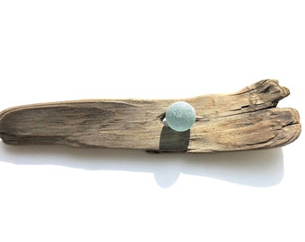 Pale Blue Cod Genuine Sea Glass Marble - Cod Beach Glass Marble - Jewelry Supplies - Pendant - Sea Glass Marble// LN42