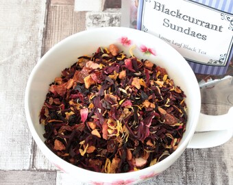 Blackcurrant Sundaes Tea - Black tea - Loose Leaf Tea - Tea - Tea Gift