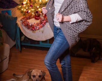 Granny Square Cocoon Sweater