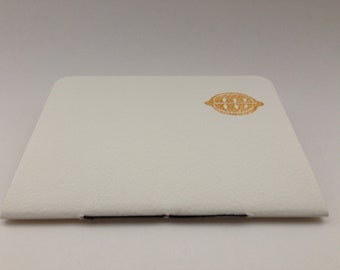 Handmade notebook, blank notepad, sewn spine blank journal, handprinted notebook