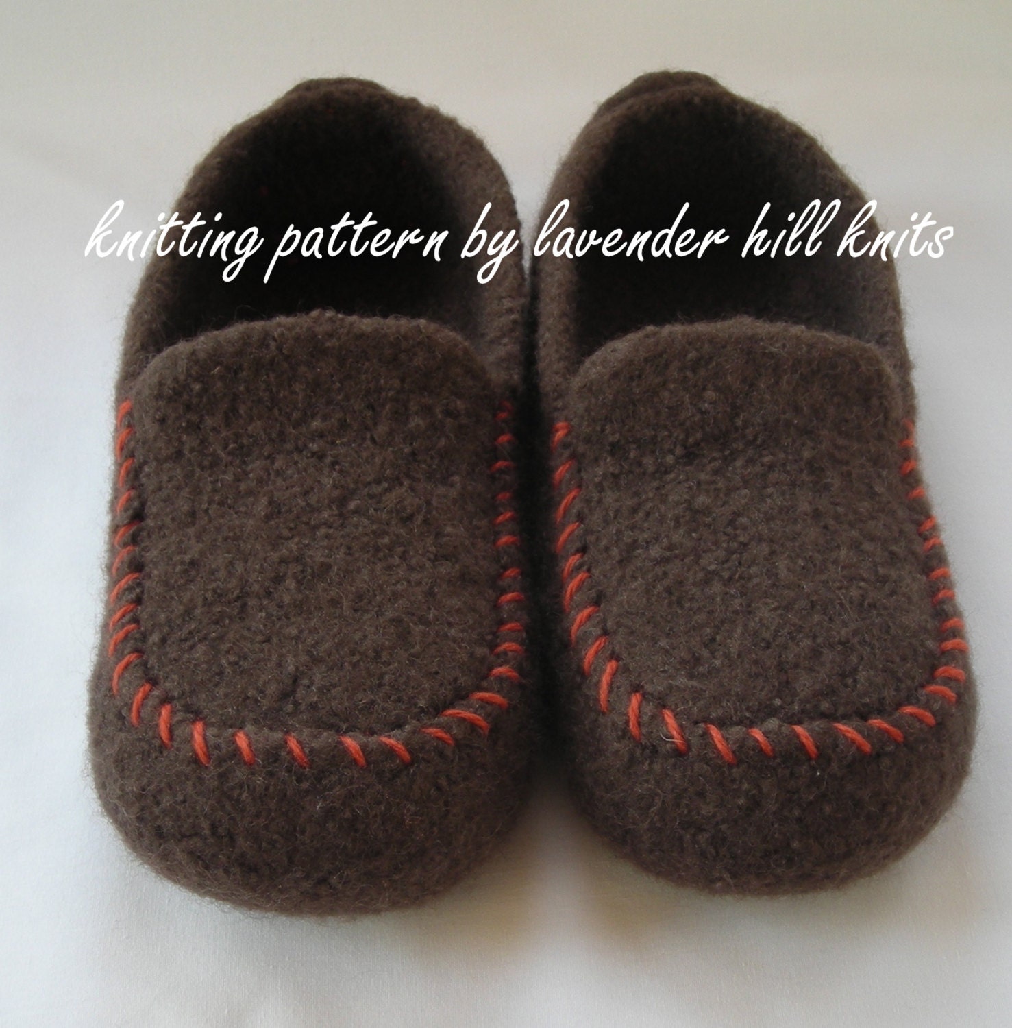Knitting Pattern PDF - Men\'s Felted Wool Loafers Mocs Slippers - DIY Fathers Day gift - resell permission - BULKY weight yarn Knitting Pattern PDF - Men\'s Felted Wool Loafers Mocs Slippers - DIY Fathers Day gift - resell permission - BULKY weight yarn