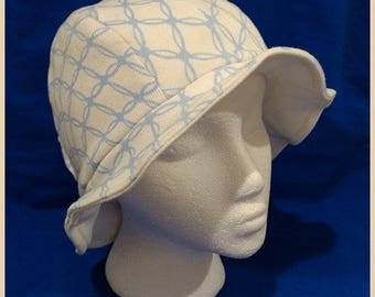 Simone ~ Handcrafted from recycled clothing, Cloche, Flapper Style, Chemo Hats