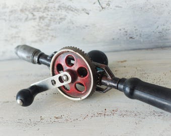work craft tool vintage men gift soviet home decor antique hand tool farmhouse tool rustic hand tool industrial decor vintage drill tool