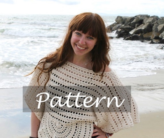 Items similar to CROCHET PATTERN for The Beach Sweater on Etsy
