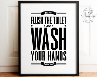 Bathroom wall decor Printable Art Gallery prints set of 4