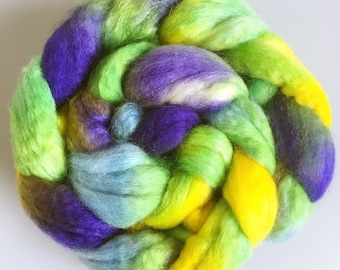 Hand-dyed combed tops roving for spinning 100g