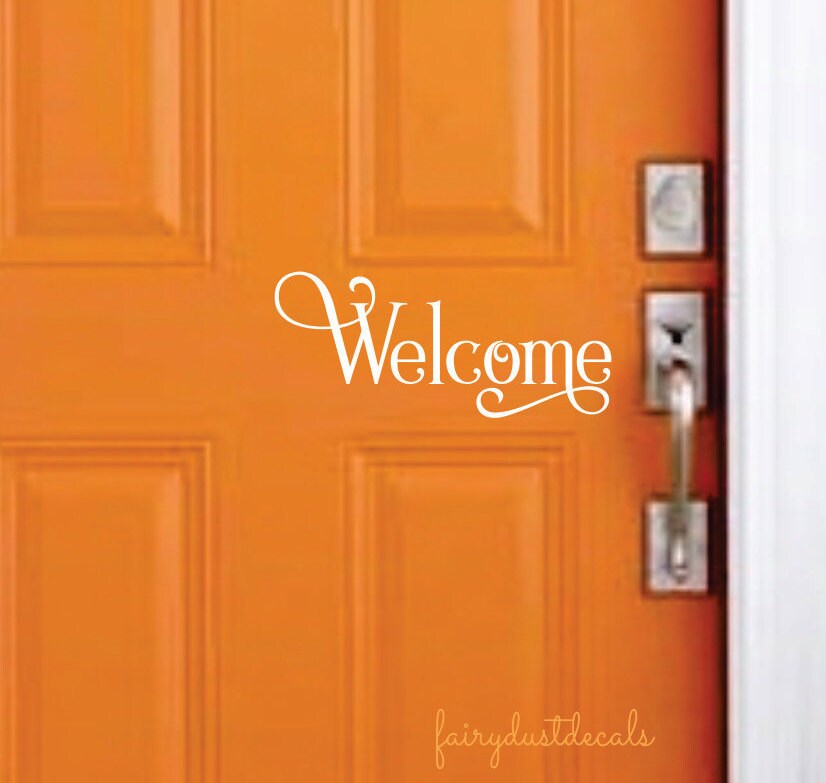 Decal Entryway Sticker Front Door Greeting Vinyl