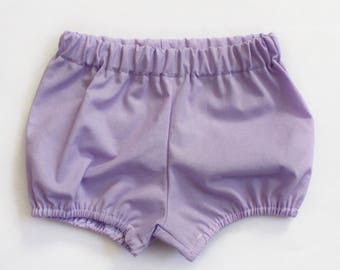 Lavender Bloomers / Bloomers / Baby Bloomers / Cotton Baby Bloomers / Bubble Shorts