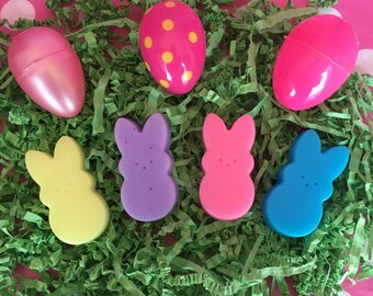 Easter Soap - Bunny Soap - Small Soap - Marshmallow Soap - Candy Soap - Easter Basket Stuffer - Easter Gift For Kids - Fun Soap - Kids Soap