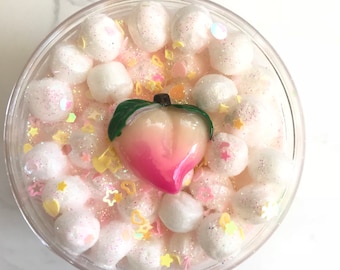 Peachy Puffs Floam Slime