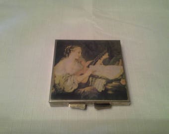 Vintage Compact Makeup Mirror