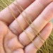 0.9 mm Extra fine brass ball chain 3.3 ft / 1 meter