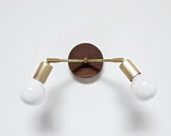 Bathroom wall light, vanity lamp, industrial lighting, brass lamp, wall sconce, brass wall light