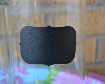 Fancy - LARGE - 24 - Chalk Board Label - Vinyl - Fancy Ornate
