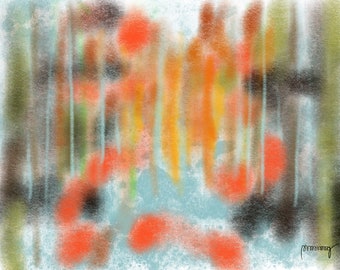 Abstract Charcoals