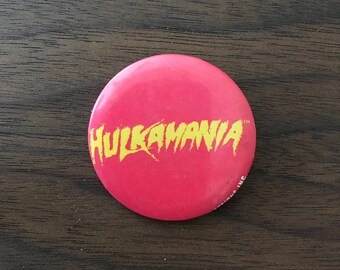 Hulkmania Hulk Hogan Pinback Button