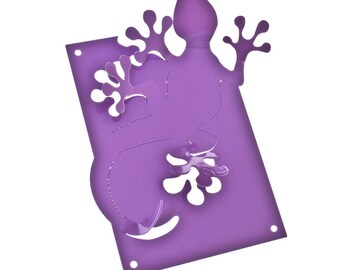 Gecko Jewellery Hanger in lilac powder coated steel