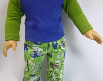 American Girl Doll Logan Pajamas