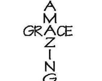Amazing Grace Cross SVG