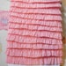 Petite Ruffled Blush Pink Crepe Garland - Two Yards Hand Stitched