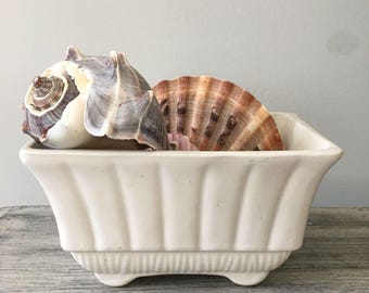 USA White Pottery Planter