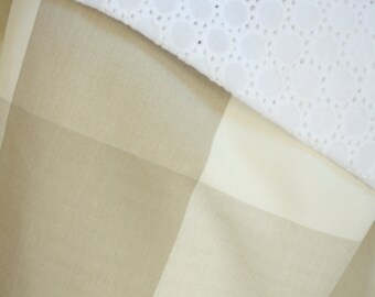 Natural Gingham Stocking