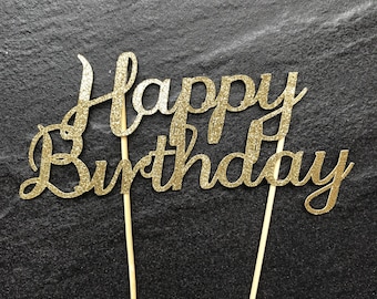 Cake topper - Happy Birthday