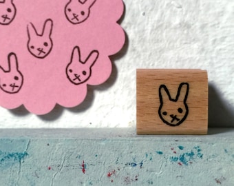 bunny - mini rubberstamp - 20x20mm