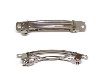50 French Style Barrette Hair Clips - 50mm (2 inch)