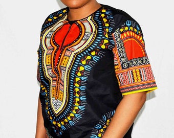 Mini tunic made from African fabric